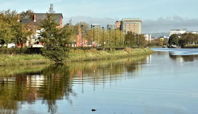 Lagan River and walkway